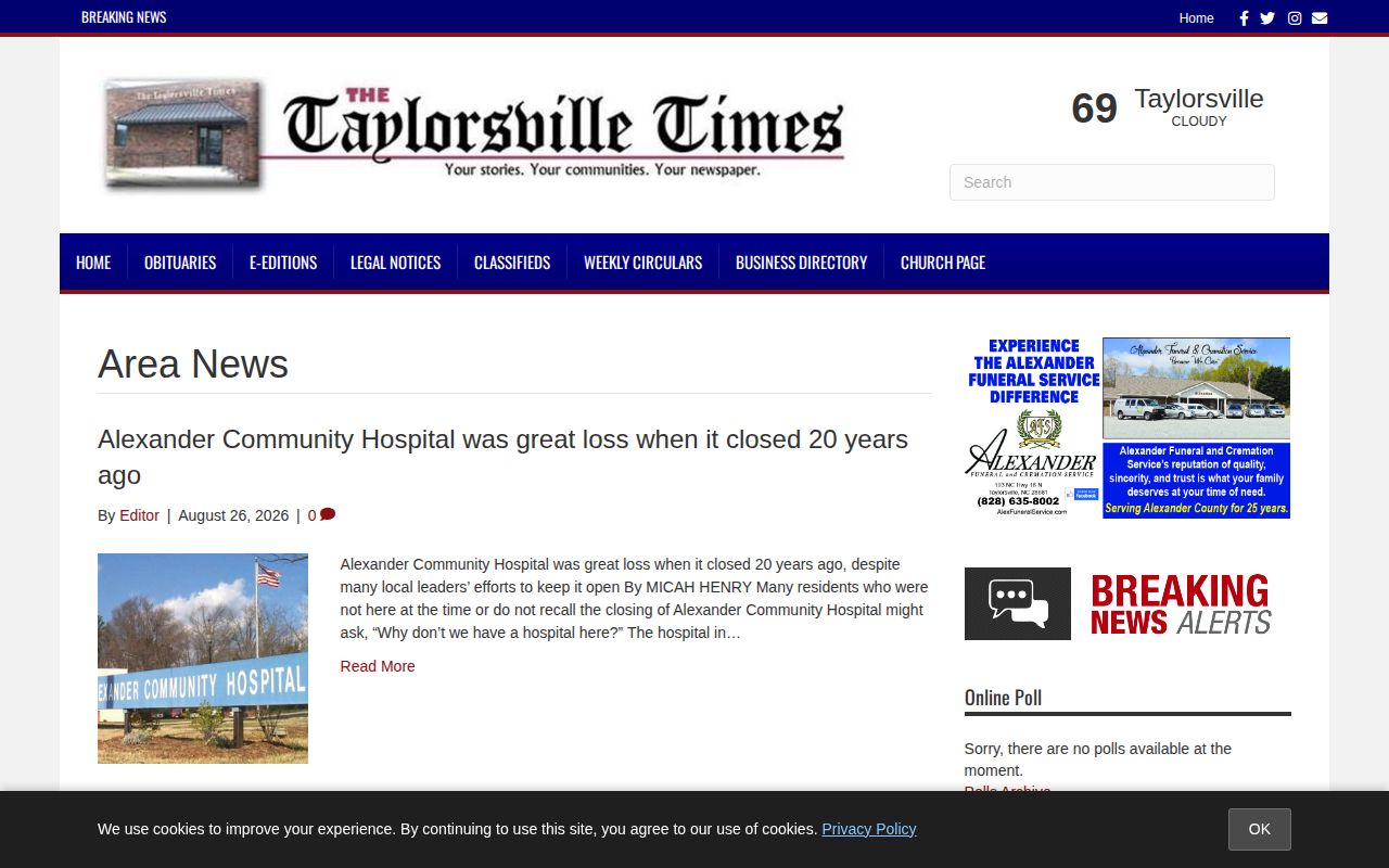 Taylorsville Times Alexander County news source